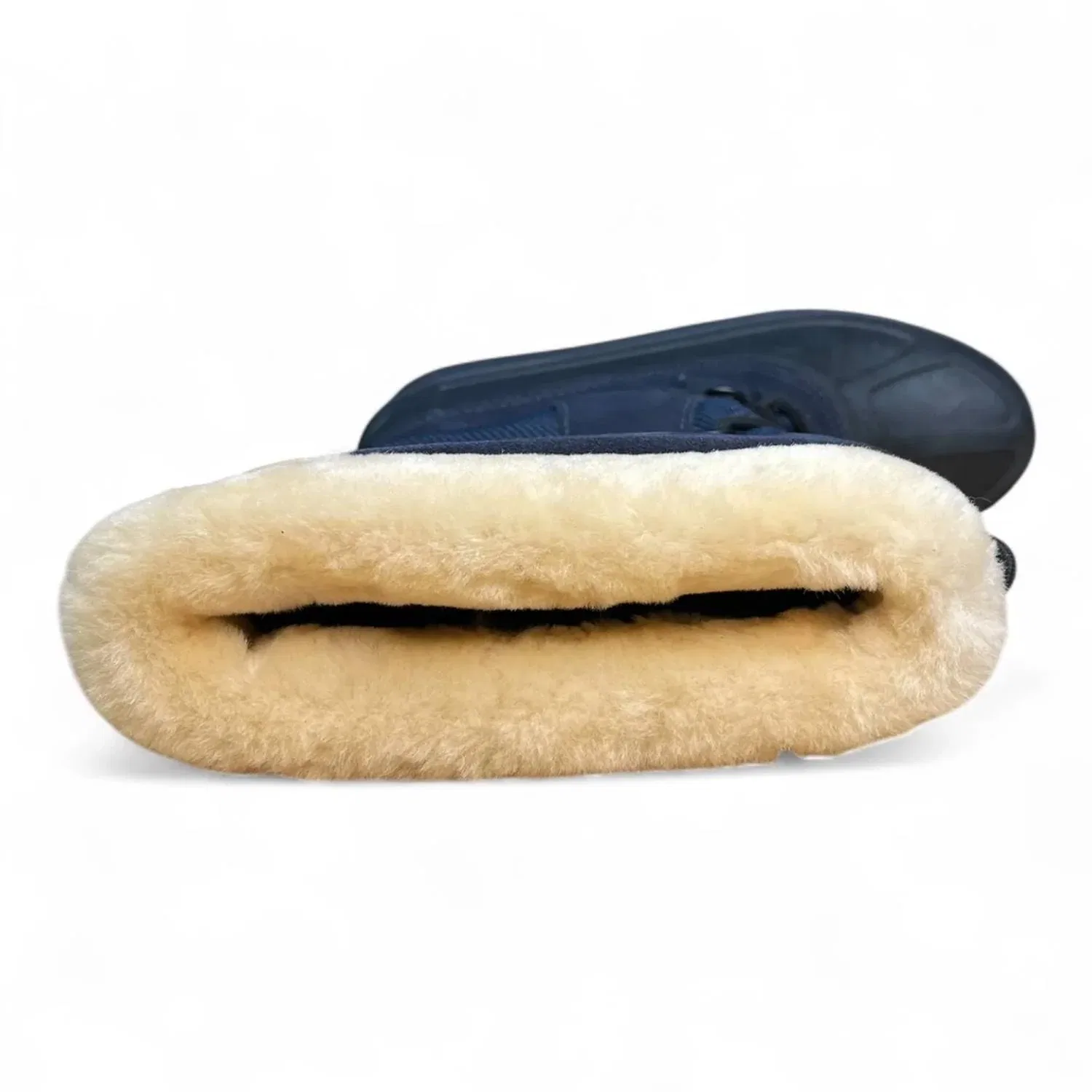 Детские ботинки для девочек на шнуровке с шерстяной подкладкой Bobbey Boot UGG, Midnight Navy — фото 3