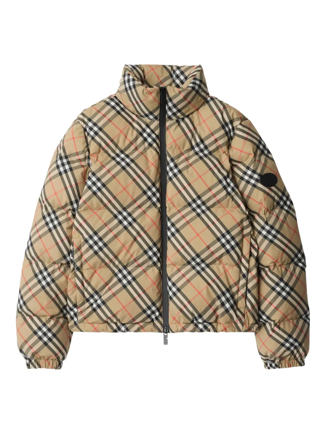 Пуховик Vintage Check Burberry, нейтральные
