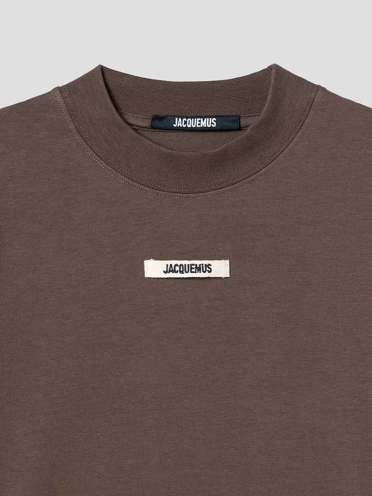 Футболка с длинным рукавом, с логотипом JACQUEMUS, Dark Brown — фото 3