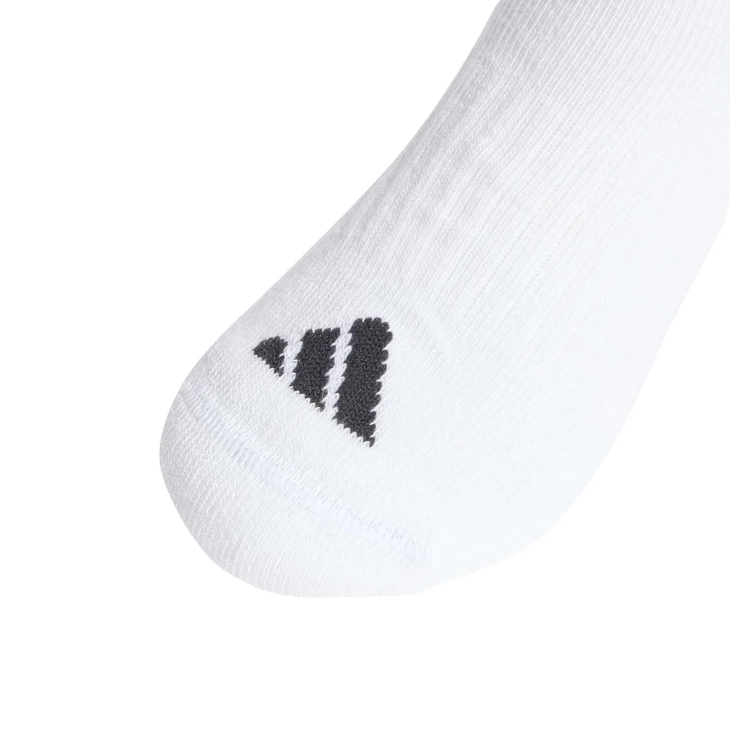 Детские носки с поддержкой свода стопы Adidas Sport Socken 3S Kd C Crw 3P, White Black Black — фото 3
