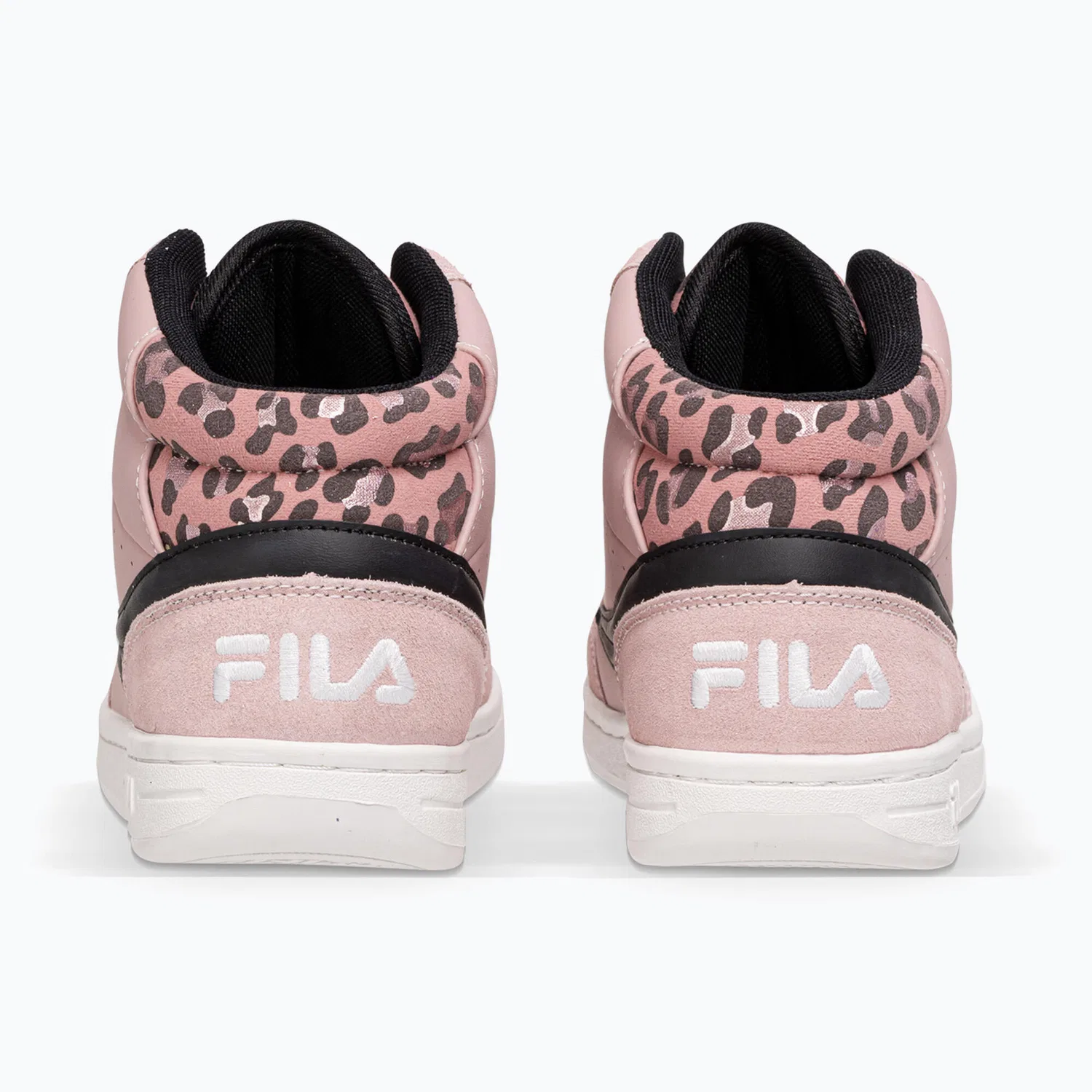 Детские кроссовки на шнуровке FILA Crew Mid, Цвет: Роза — фото 3