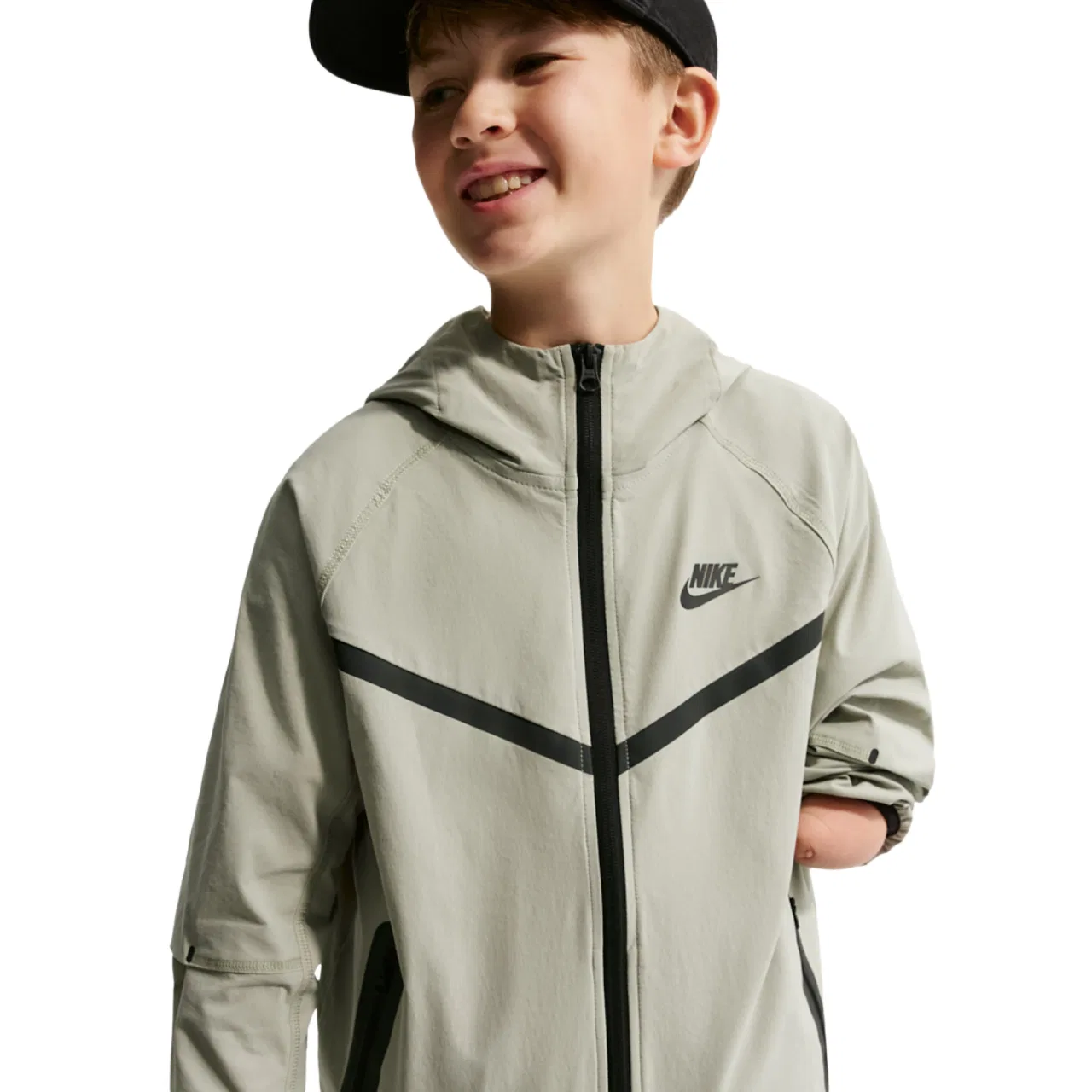 Куртка для мальчиков Tech Woven Full-Zip Nike, цвет Spruce Fog/Black