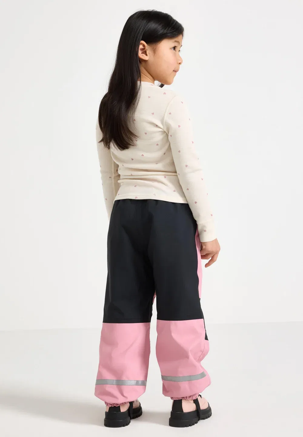 Водонепроницаемая верхняя одежда - дождевые брюки Lindex, Dark Dusty Pink — фото 3