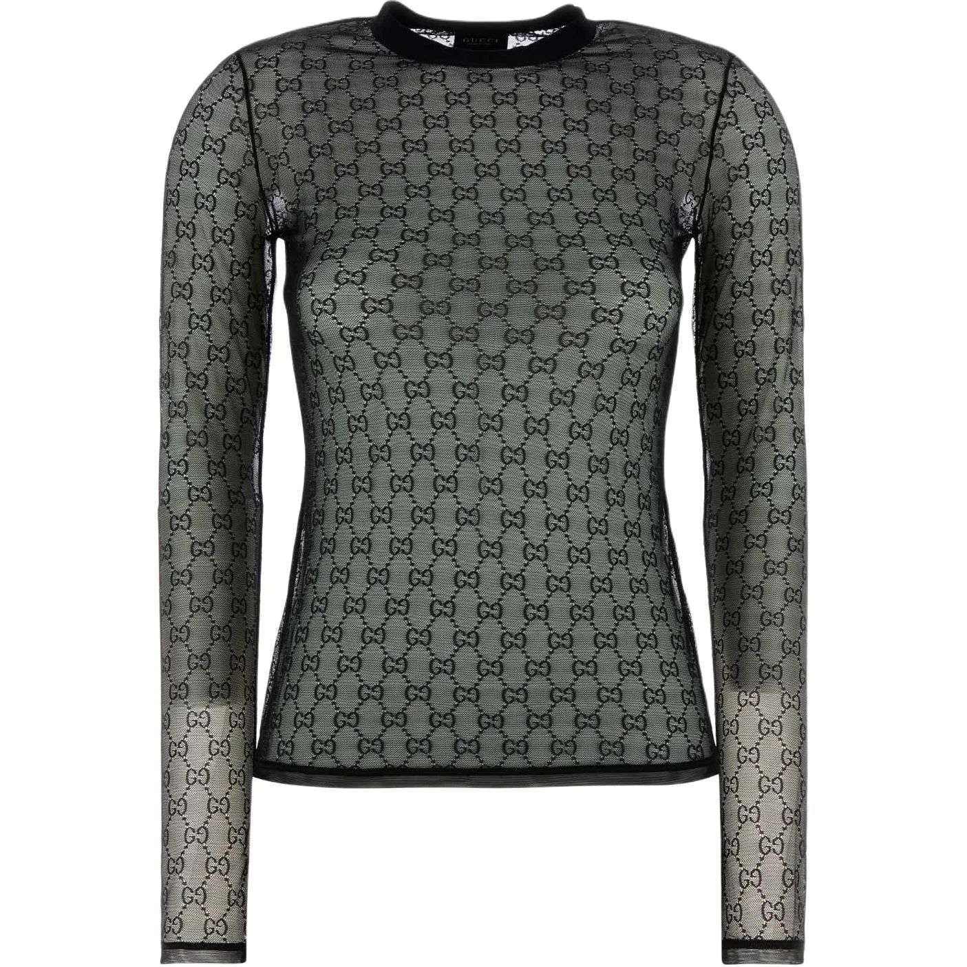 Женская футболка с обычным рукавом GUCCI, Black