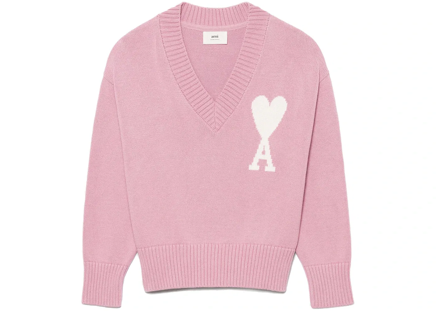 Мужской свитер с принтом Ami De Coeur Ami Paris, Pink