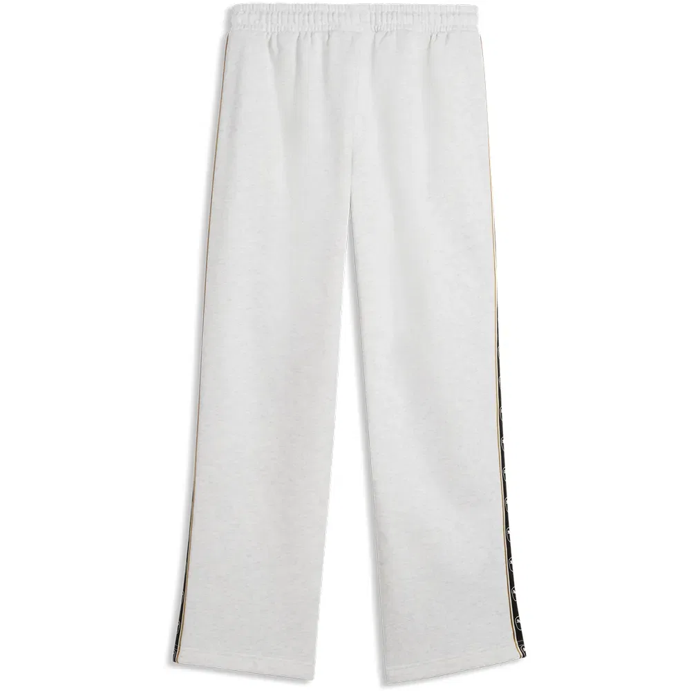 Детские спортивные штаны для мальчиков с принтом Puma Essential Elevated Tape Relaxed, White — фото 4