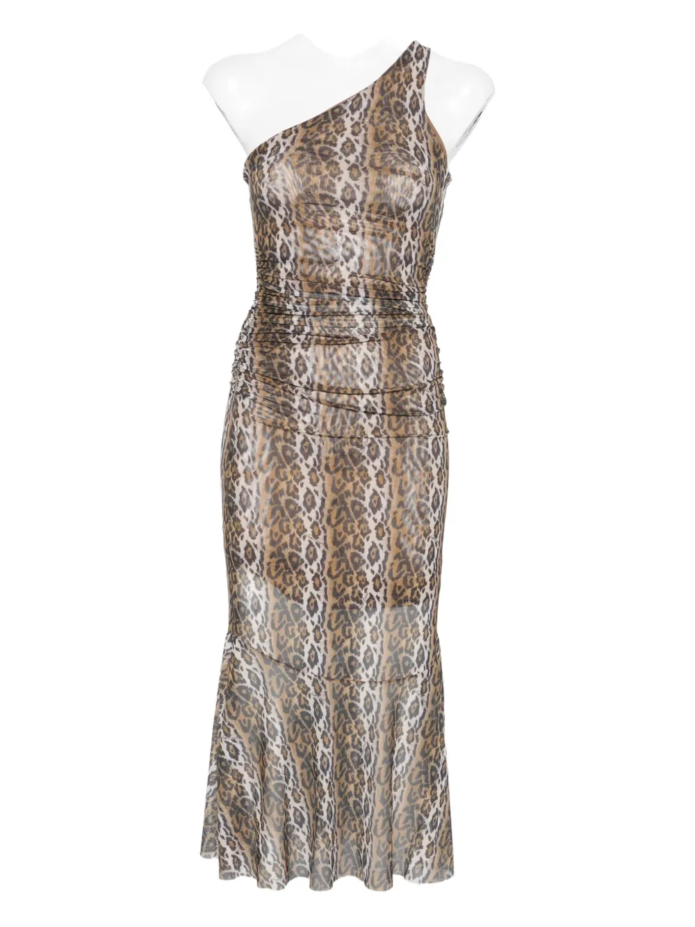 

Платье на одно плечо с драпировкой House Of Sunny, коричневый