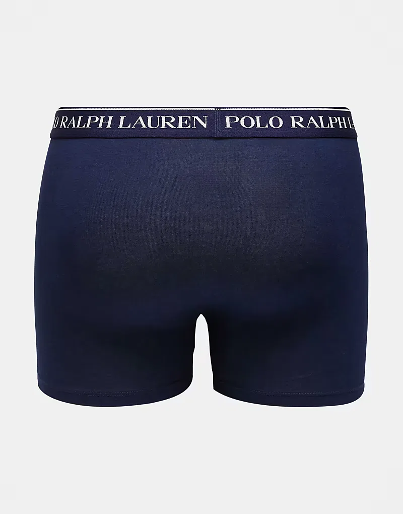 Трусы с поясом с логотипом 3 шт Polo Ralph Lauren, мультиколор — фото 3