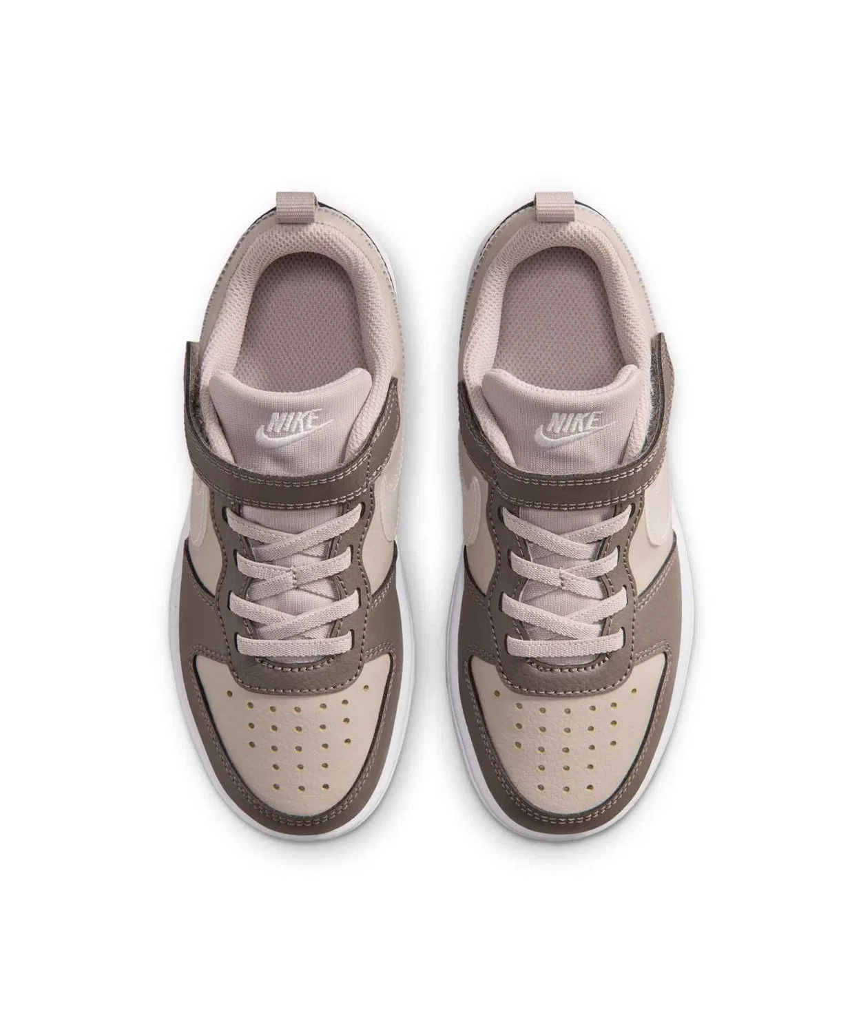 Детские кроссовки с низким профилем Nike Court Borough Low Little Kids' Shoes, Moon Particle, кремовый — фото 4