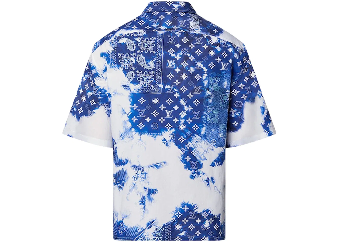 Мужская рубашка с принтом Shirt Louis Vuitton, Bleached Blue — фото 2