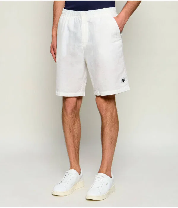 Мужские шорты из льна Lacoste, белый