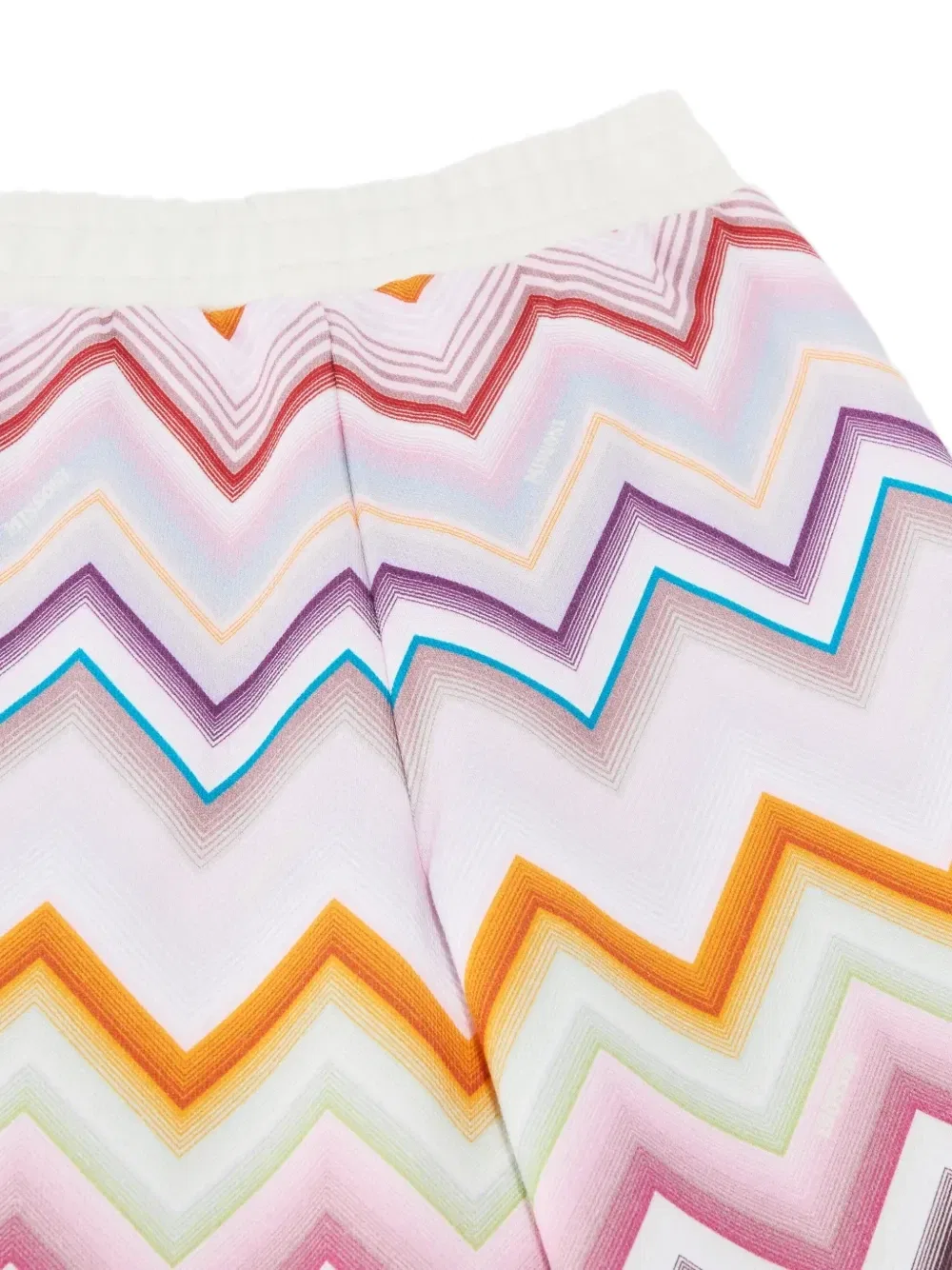 Спортивные брюки с зигзагообразным принтом Missoni Kids, бежевый — фото 3