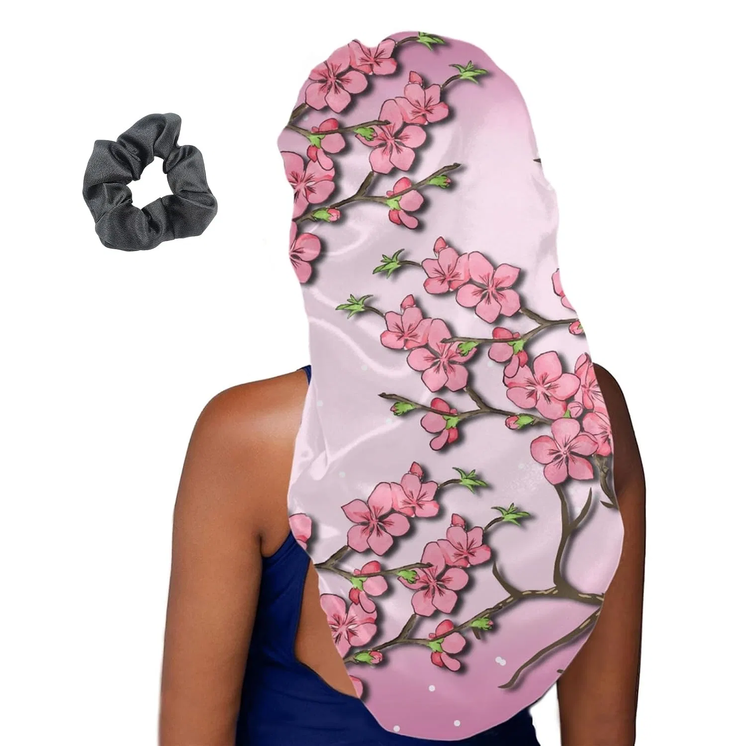 Шапочка для сна с принтом, Treer, 2 шт, Kirschblüten