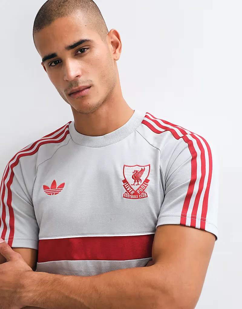 Футболка Adidas performance Liverpool fc originals серого, две пары