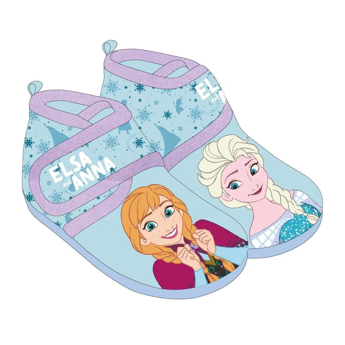Детские тапочки с принтом Frozen Disney Frozen, Hellblau