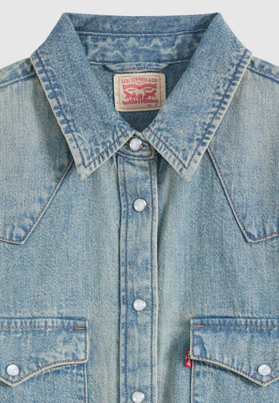 Блузка LEVI'S 'THE ULTIMATE WESTERN' из синей джинсовой ткани — фото 2