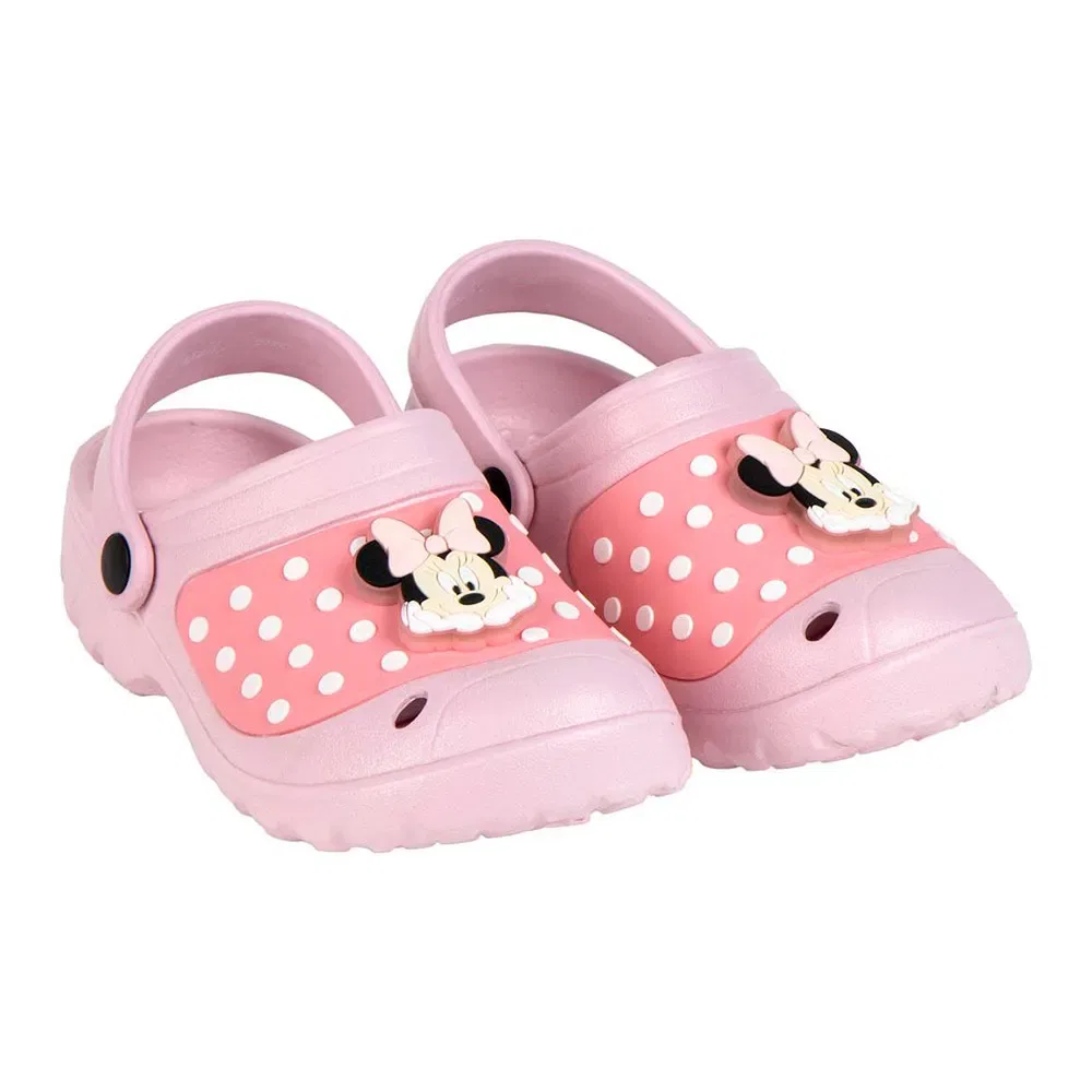 Детские клоги для девочек с LED-подсветкой Premium Lights Minnie Disney, Pink