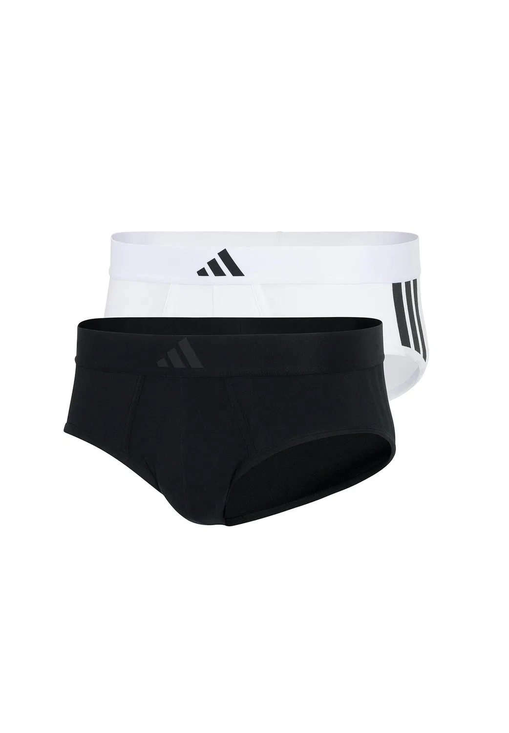 Мужские хлопковые трусы-слипы Adidas Basic Brief, Ultraweiß Weiss — фото 2