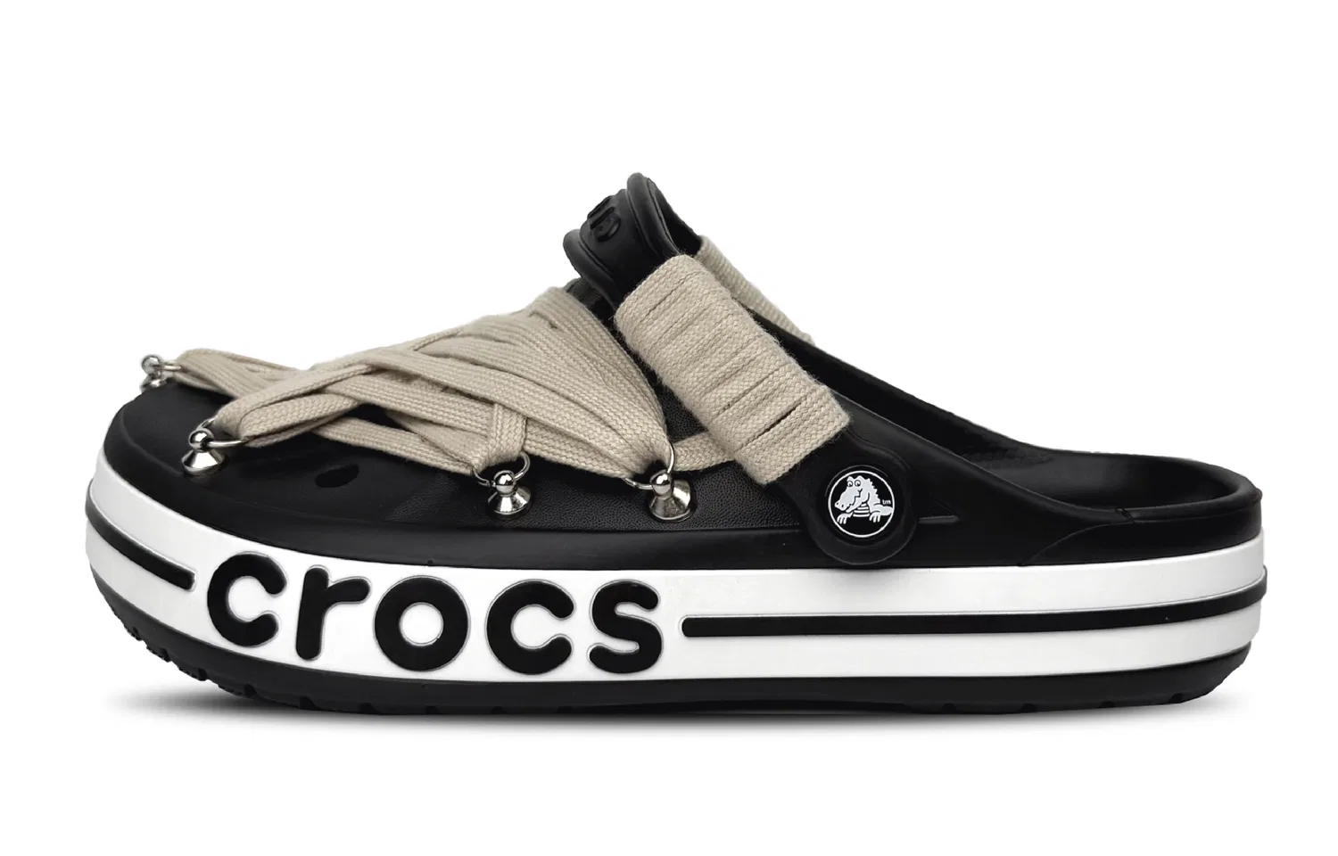 Детские сандалии-клоги с ремешками Crocs, Black