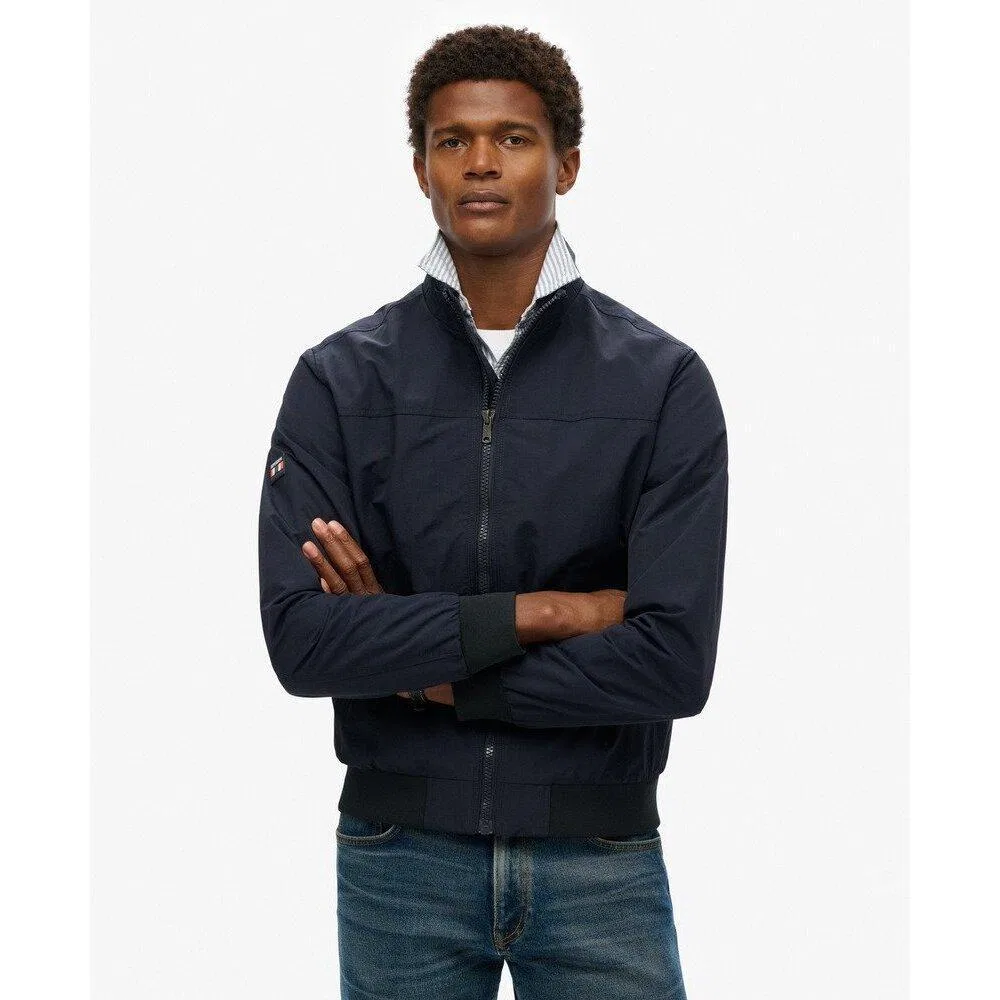 Мужская куртка-бомбер Superdry Harrington classique, BLAU — фото 3