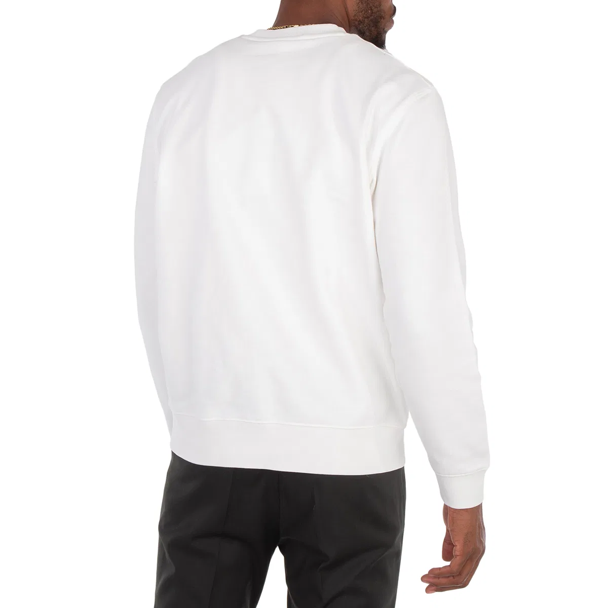 Свитшот из органического хлопка Flocked Logo Fleece Sweatshirt Lacoste, White — фото 4