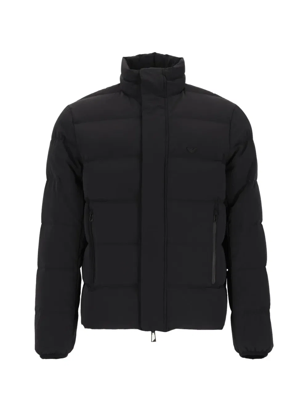 Стеганая куртка-пуховик EMPORIO ARMANI, черный