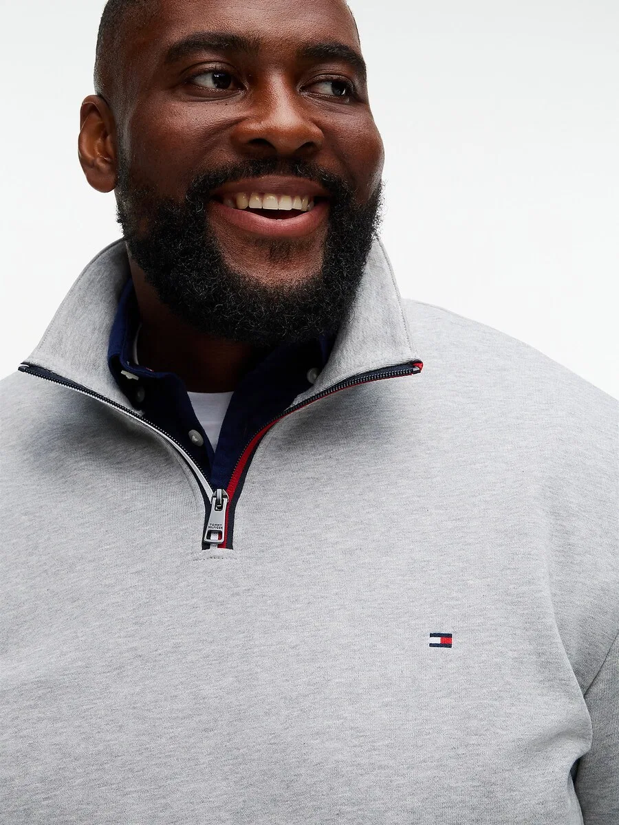 Толстовка TOMMY HILFIGER светло-серого цвета — фото 3