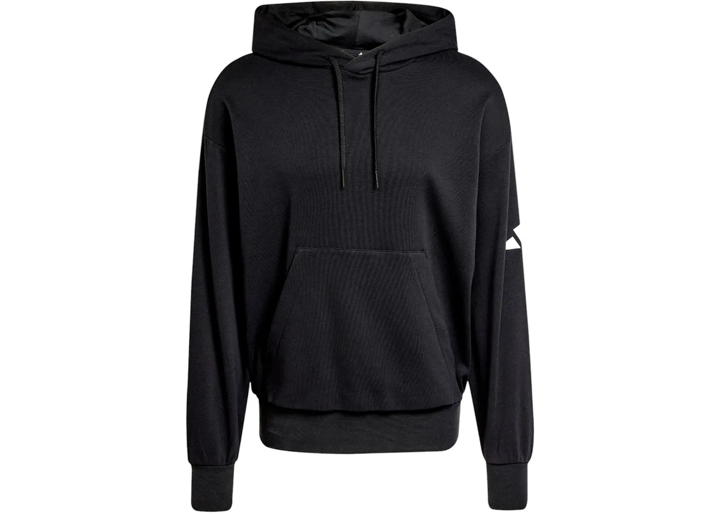 Мужское худи свободного кроя с логотипом Adidas, Black/White