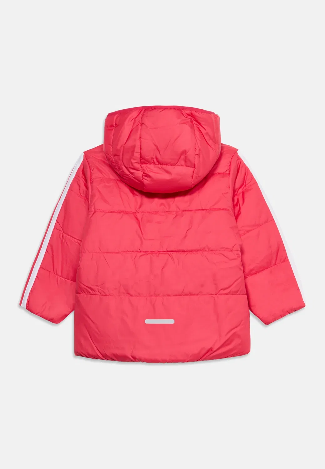 Куртка Little Essential Stripes унисекс - зимняя куртка Adidas Performance, Power Pink/White — фото 2