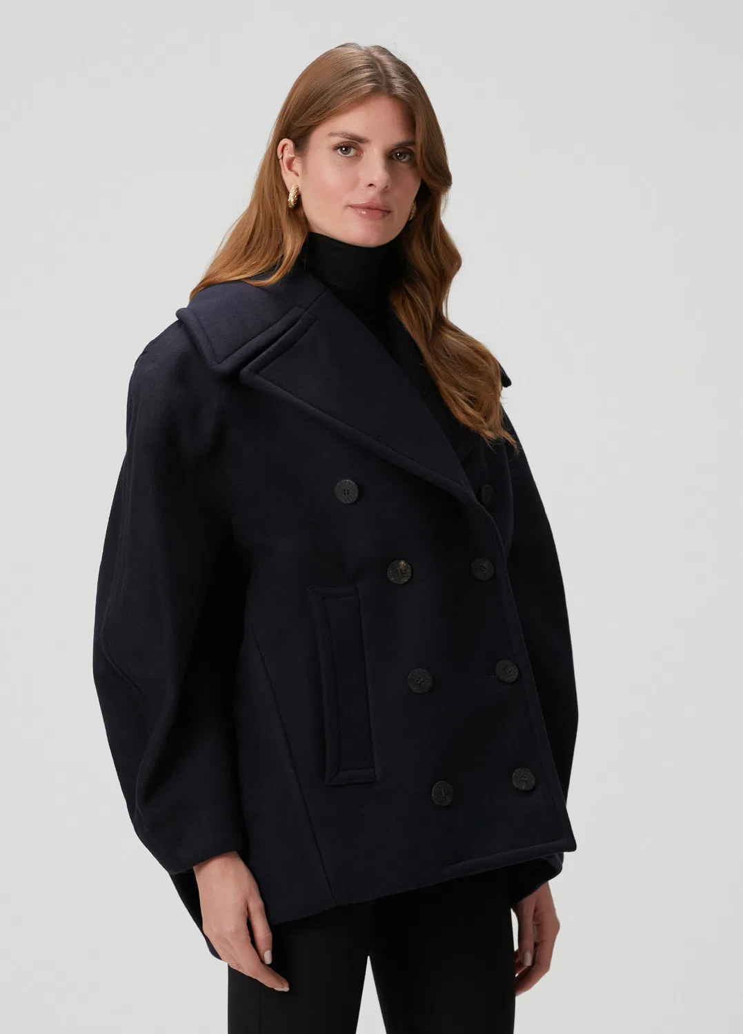 Пальто Jacquemus, темно-синий — фото 3