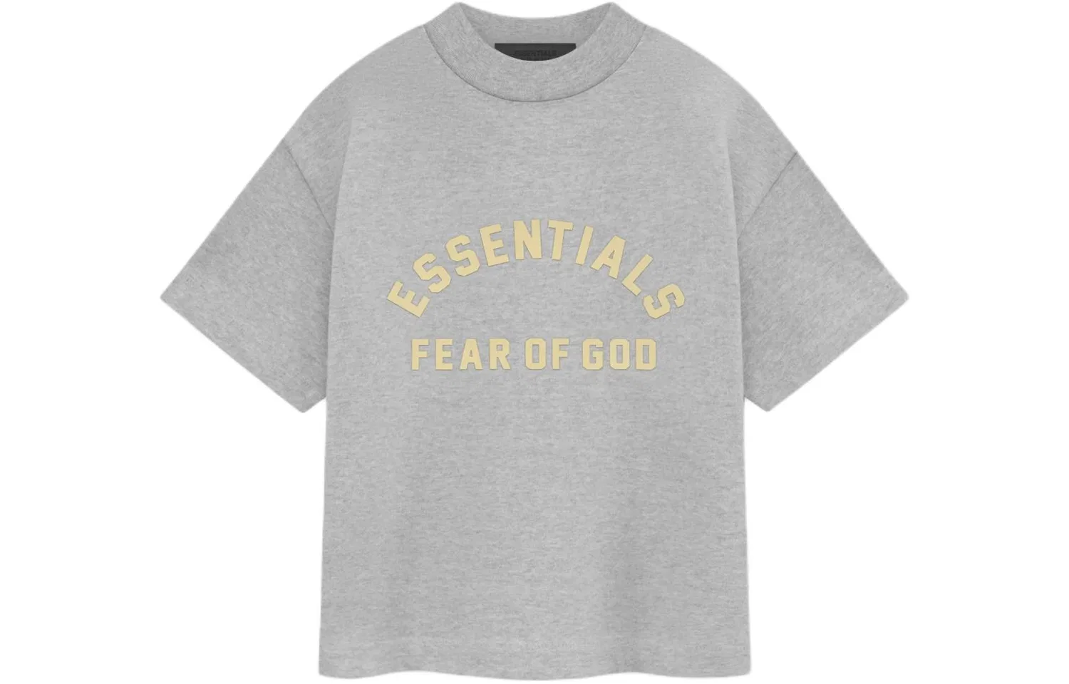 Футболка с круглым вырезом Heavy Jersey Fear Of God Essentials, Light Heather Gray