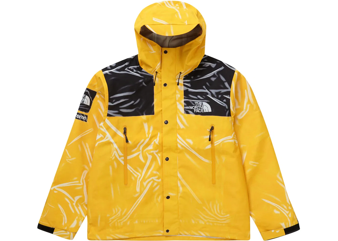 Мужская куртка с принтом Trompe L'oeil Supreme The North Face Printed Taped Seam Shell, Yellow