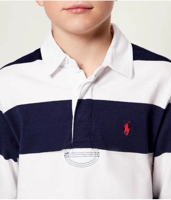 Детское поло Rugby Polo Ralph Lauren, Blu Marino — фото 4