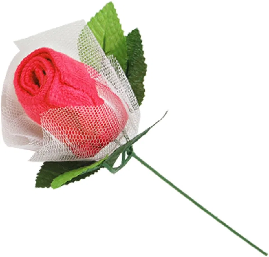 Мочалка Cotton Mini Rosen-Form-Quadrate, Ruilogod, Розовый