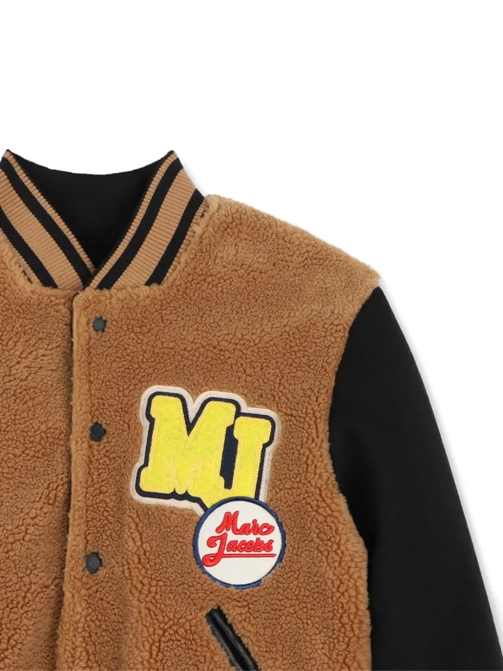 Фактурная куртка с нашивкой Marc Jacobs Kids, коричневый — фото 3