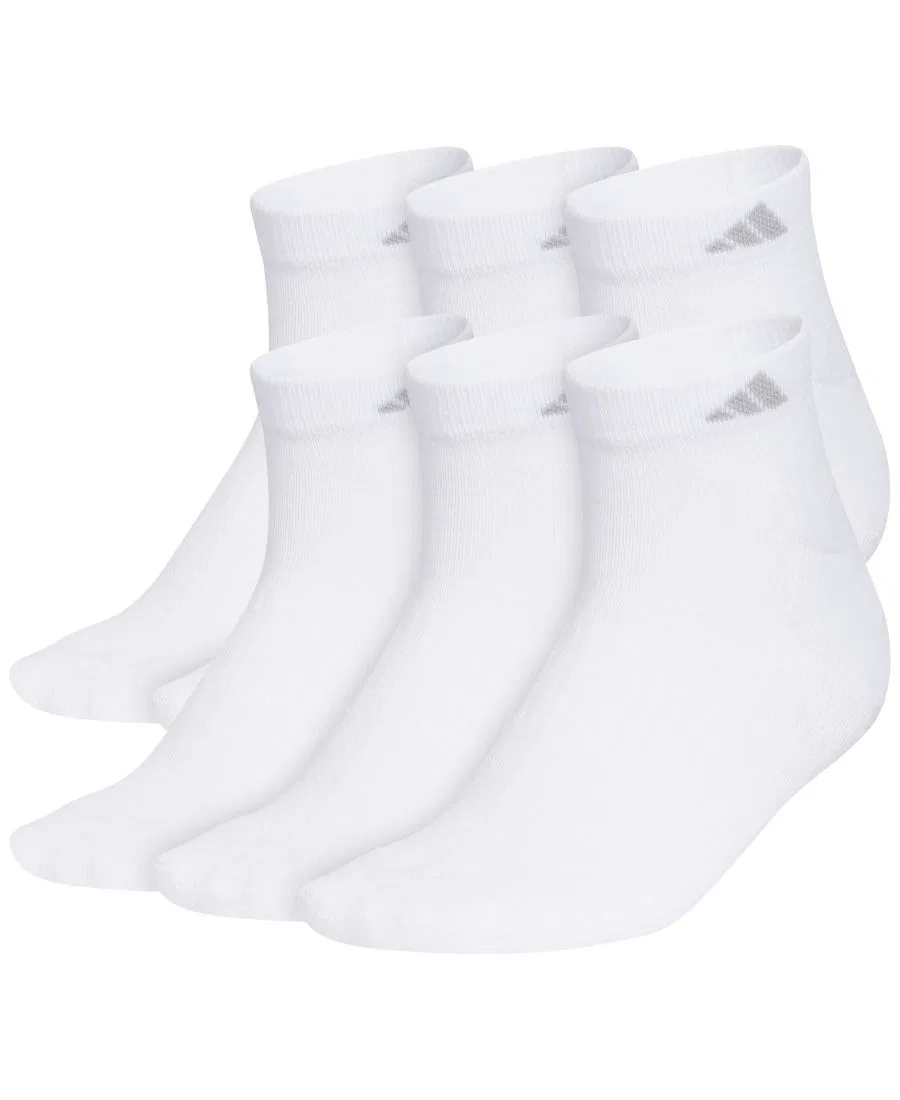 Набор носков с компрессией свода стопы, 6 пар, Classic Cushioned Low Cut adidas, White Clear Onix Grey
