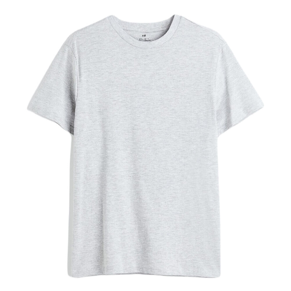 

Футболка H&M Regular Fit Crew-neck, серый