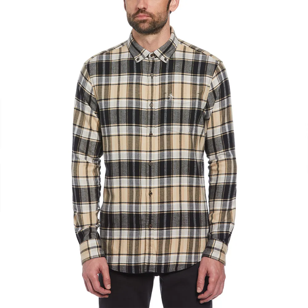 

Рубашка Original Penguin Plaid Flannel Stretch, бежевый