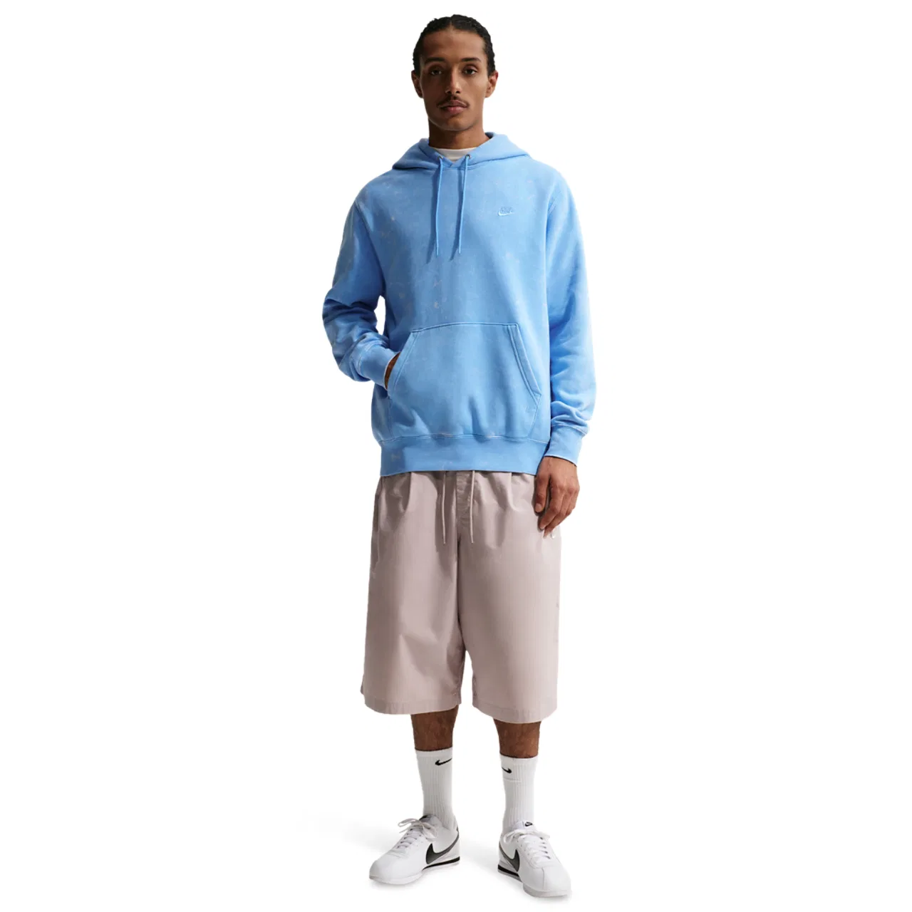 Мужское худи CWash Club Basketball Nike, цвет University Blue/University Blue — фото 3