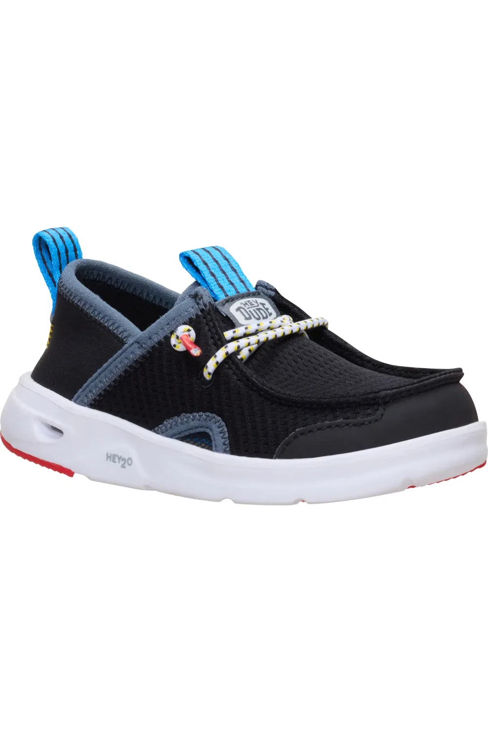 Детские туфли чукка водонепроницаемые на шнуровке Wally Hey2O Wander Mesh Slip-On Hey Dude, черный