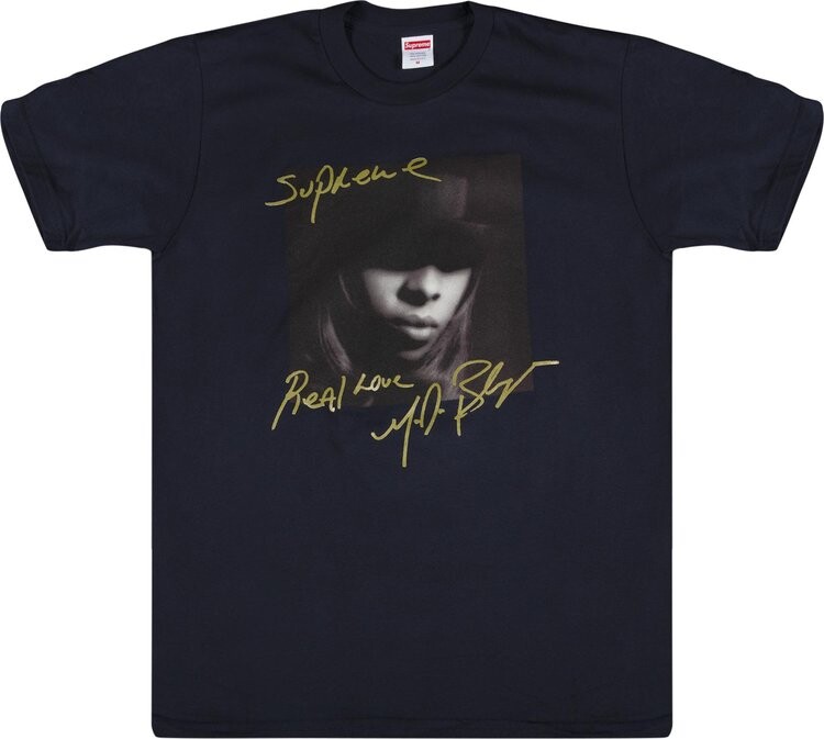 

Футболка Supreme Mary J. Blige T-Shirt 'Navy', синий