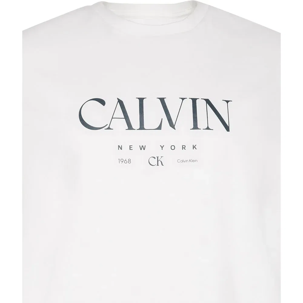 Мужская футболка с принтом 20S Graphic Calvin klein, White — фото 3