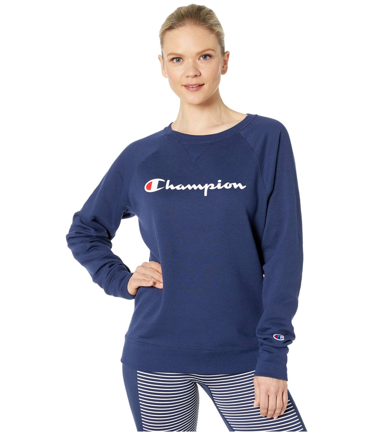 

Толстовка Champion, Powerblend Graphic Boyfriend Crew, Синий, Толстовка Champion, Powerblend Graphic Boyfriend Crew
