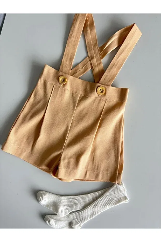 Детский комбинезон для девочек хлопковый Il Mio Bambino, Salmon Color — фото 4