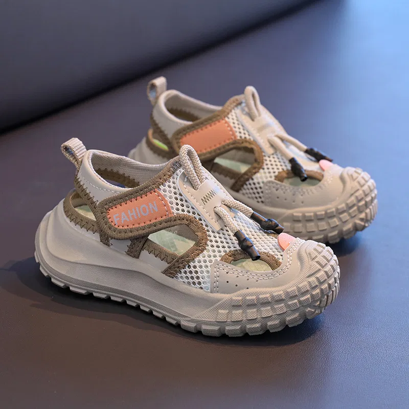Детские сандалии дышащие с закрытым носком S170 Khaki SHIBU, Khaki — фото 2