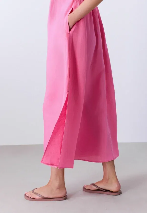 Платье льняное Day dress Next, bright pink, розовый — фото 4