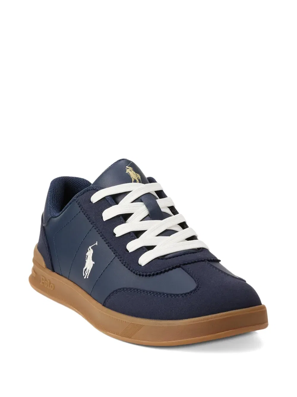 Кроссовки с вышивкой Polo Ralph Lauren Kids, синий