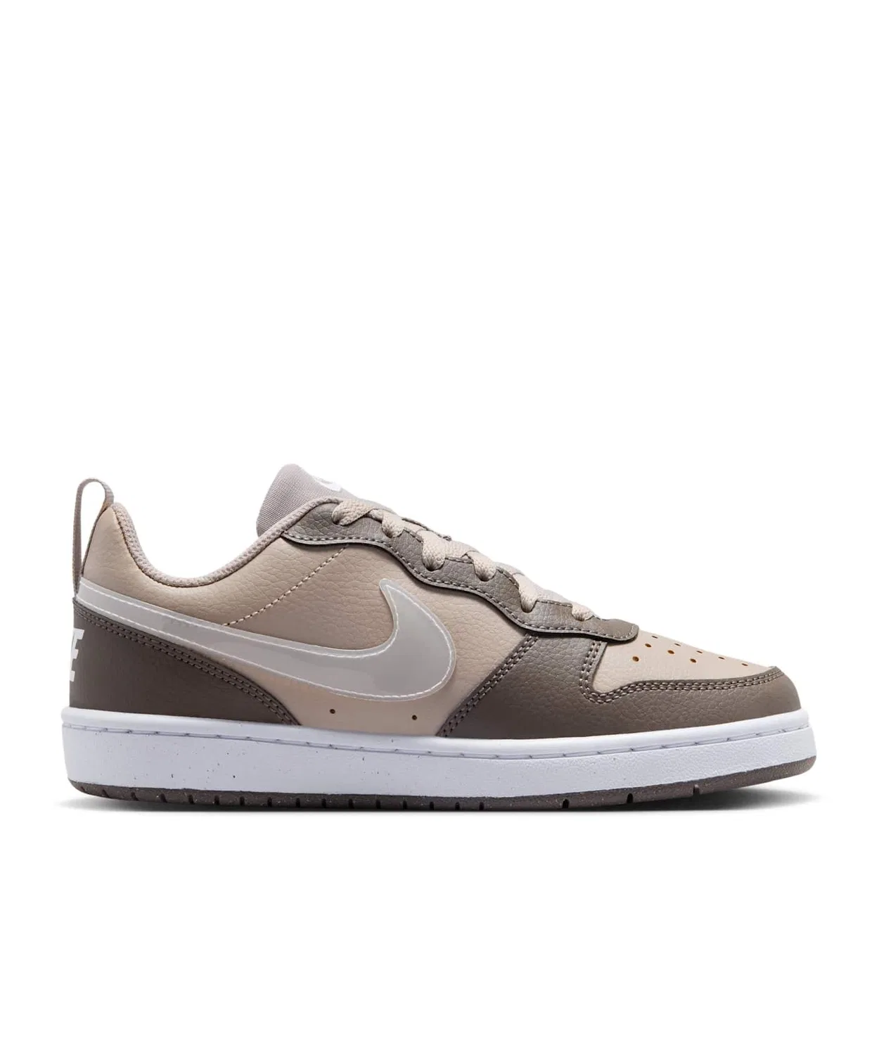 Детские кроссовки с низким силуэтом Nike Court Borough Low IV5820-200, Moon Particle/Cave Stone/White/White — фото 3