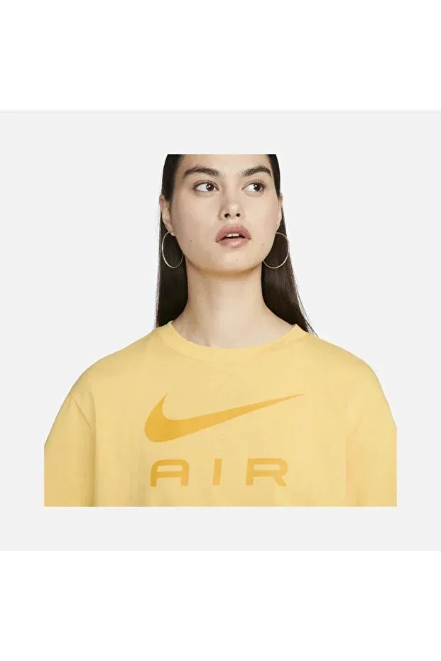 Женская футболка свободного кроя Nike, Yellow — фото 3