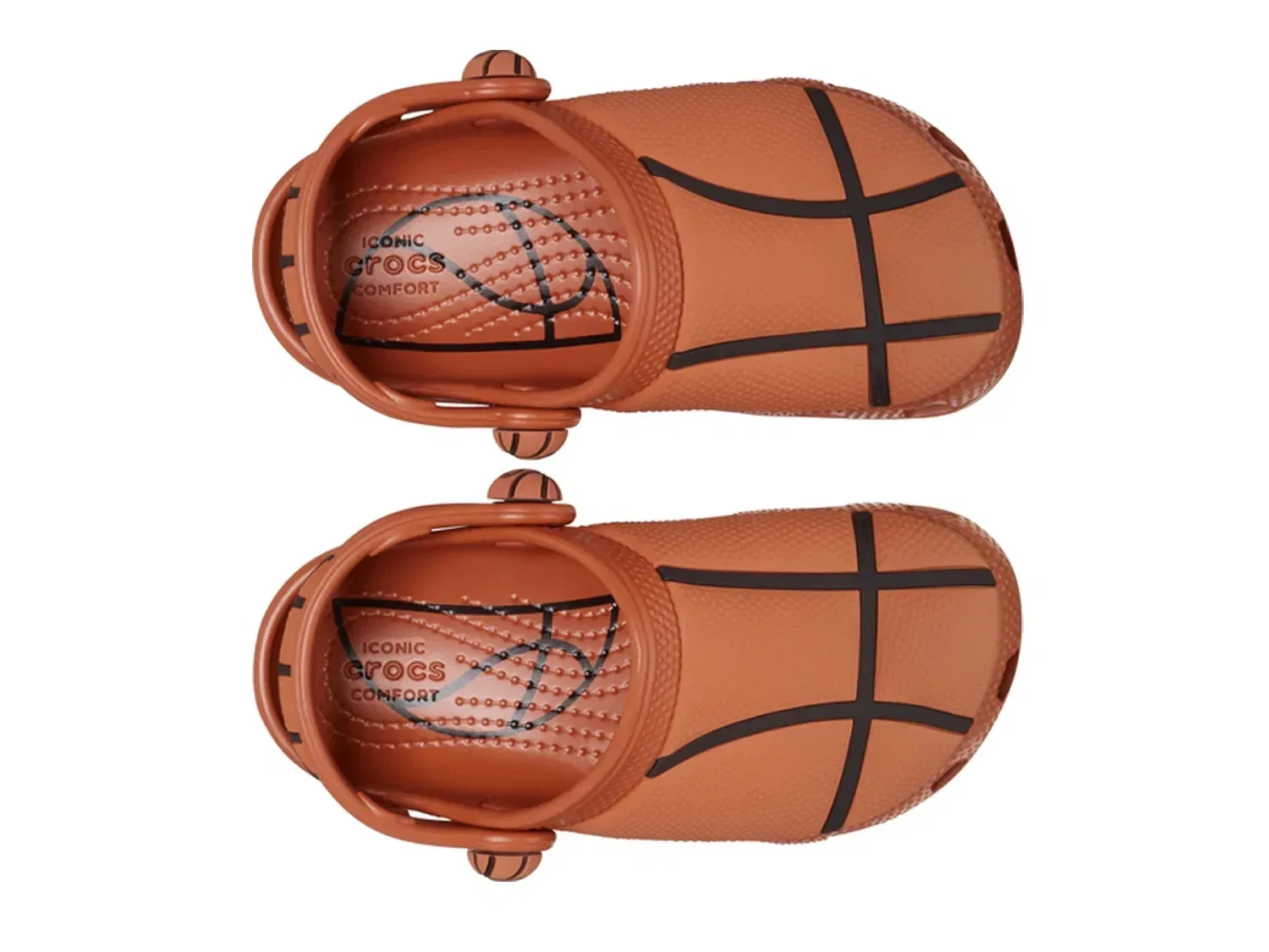 Сабо Classic Basketball Clog для мальчиков, Crocs, оранжевый — фото 4